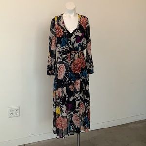 Luck Brand Floral Wrap Dress